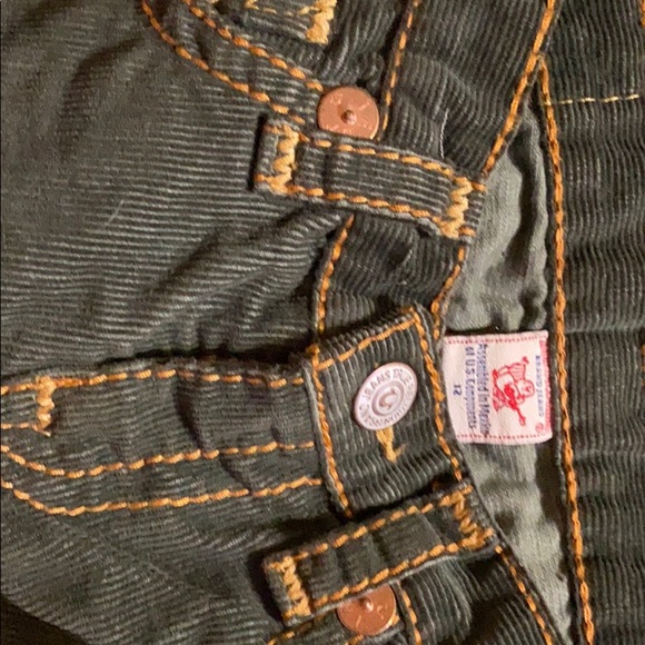 Tru Religion Joey Corduroy flare jeans size 12 - Picture 3 of 5